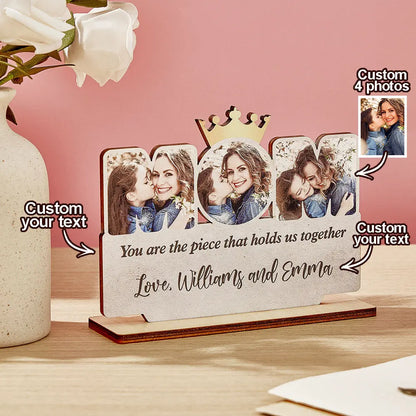 custom mom wooden plaque personalized photo sign