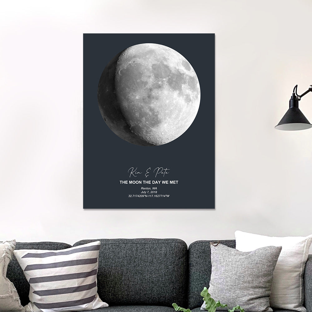 custom moon phase poster