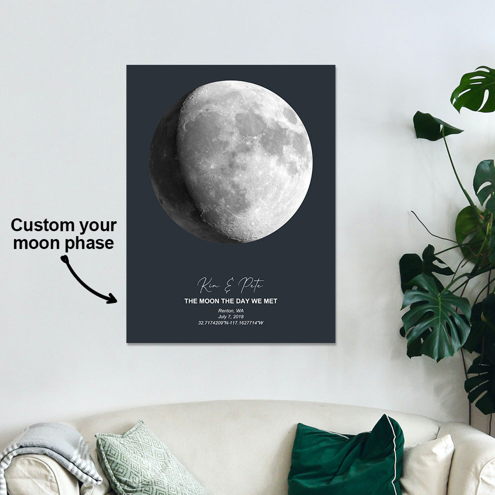 custom moon phase poster