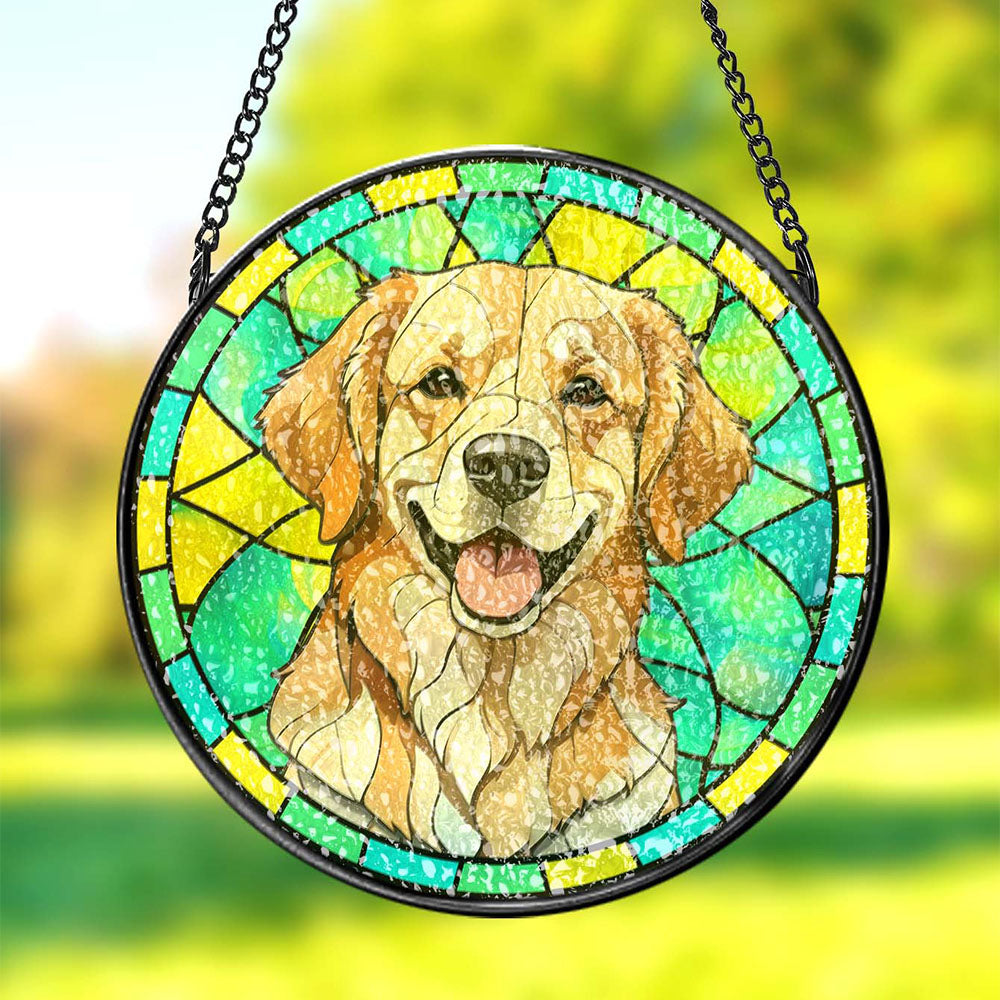 custom pet stained glass suncatcher remembrance gifts