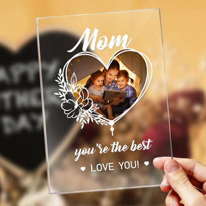 personalized photo night light desk lamp for mom