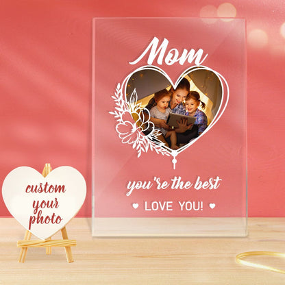 personalized photo night light desk lamp for mom