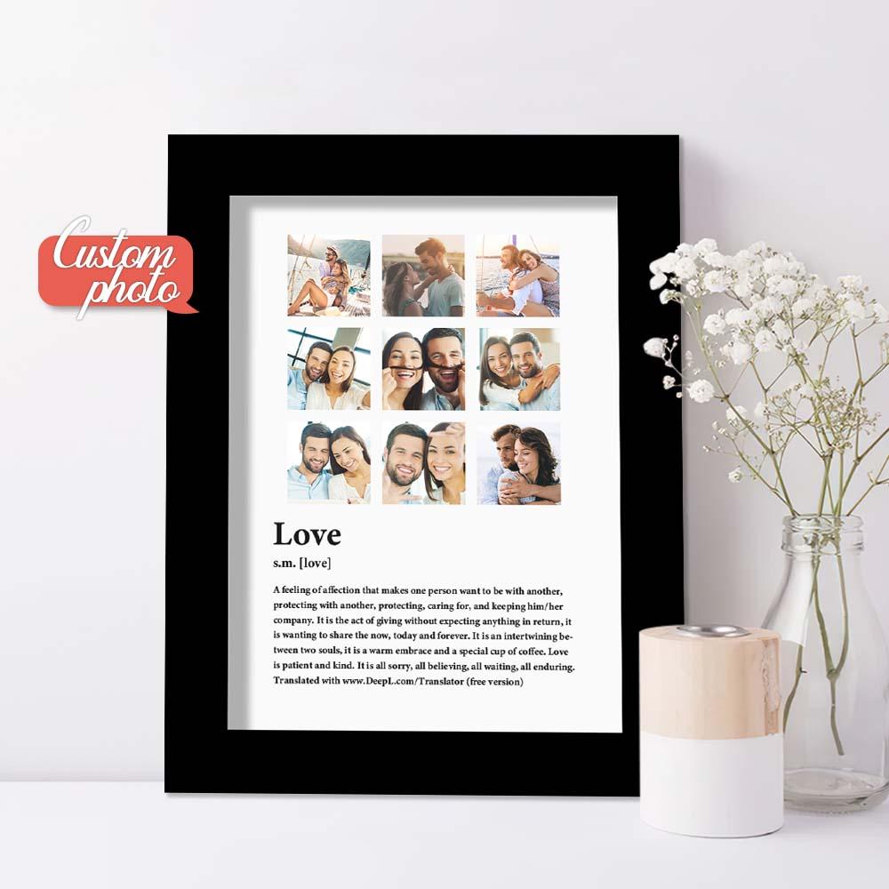 Custom photo home decor gift love photo frame anniversary