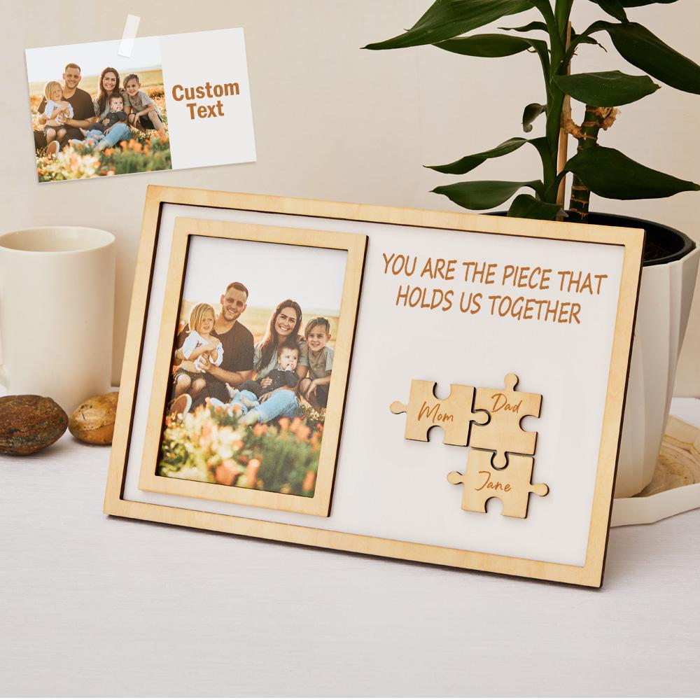 custom mother's day puzzle photo frame engraved gift