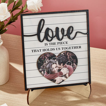 personalized wooden photo plaque love gift for lover