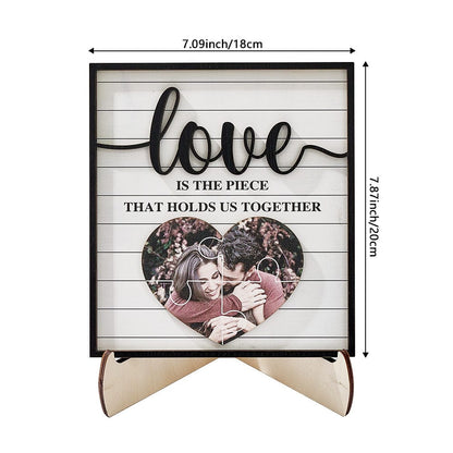 personalized wooden photo plaque love gift for lover