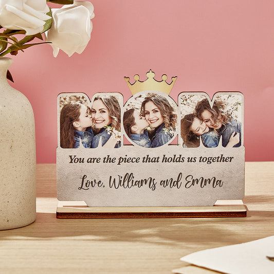 custom mom wooden plaque personalized photo sign