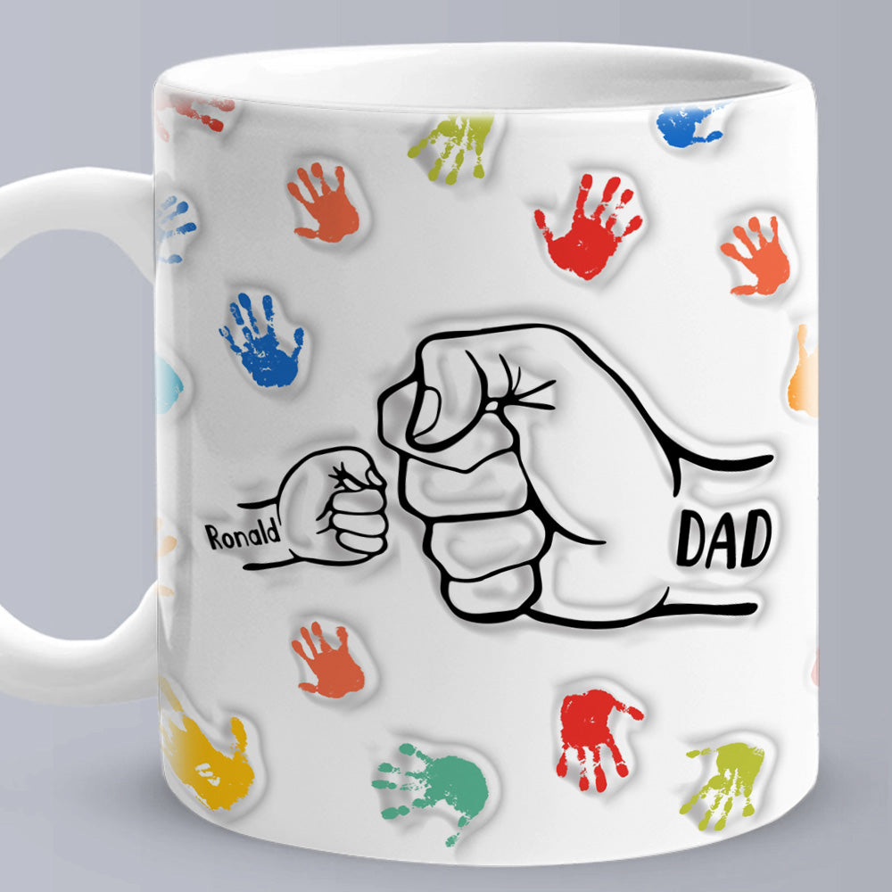 customized 3d effect mug gift for dad and grandpa