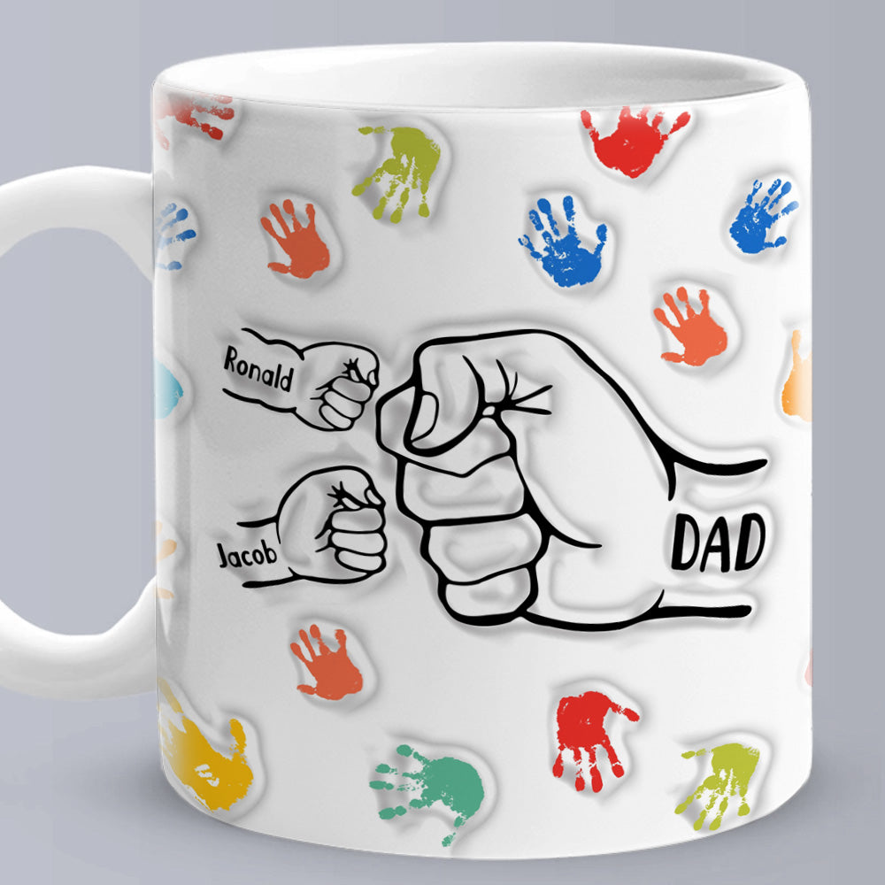 customized 3d effect mug gift for dad and grandpa