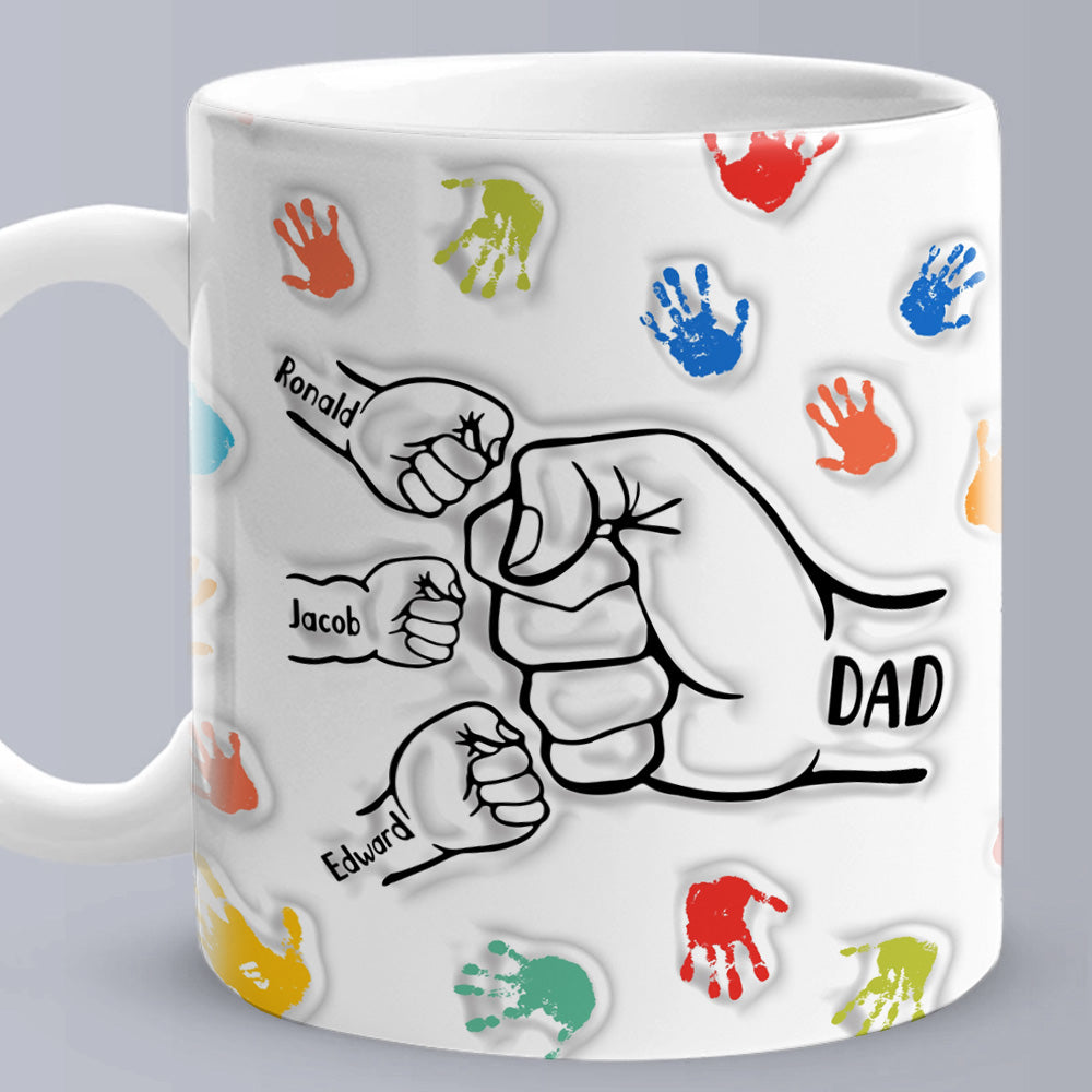 customized 3d effect mug gift for dad and grandpa