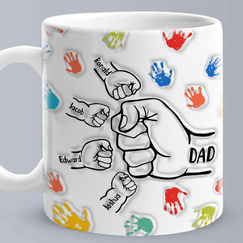 customized 3d effect mug gift for dad and grandpa