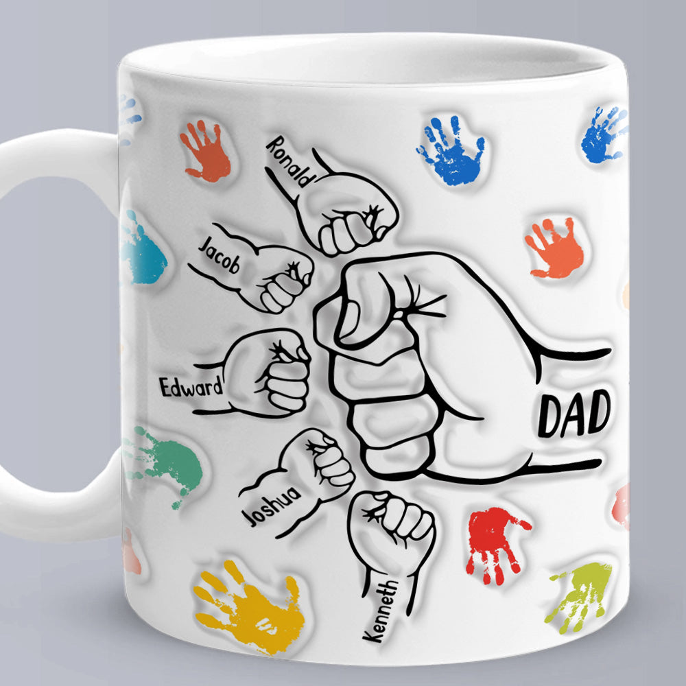 customized 3d effect mug gift for dad and grandpa