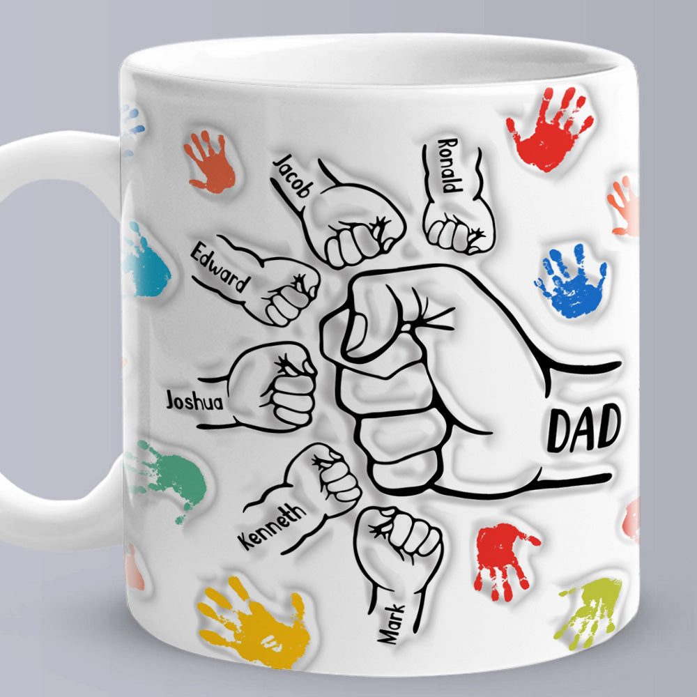 customized 3d effect mug gift for dad and grandpa