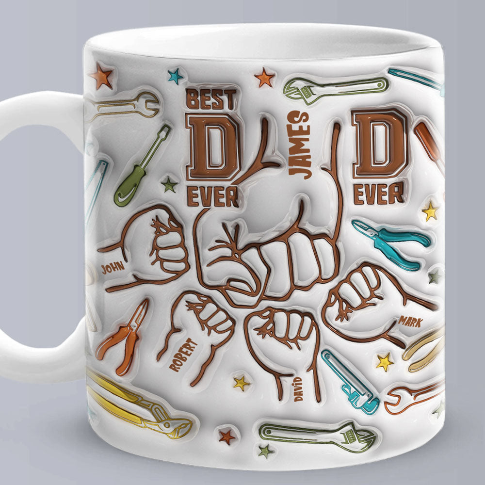 personalized kids 3D mug father's day gift