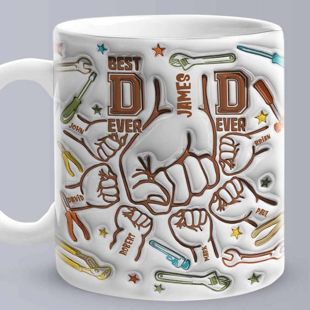 personalized kids 3D mug father's day gift