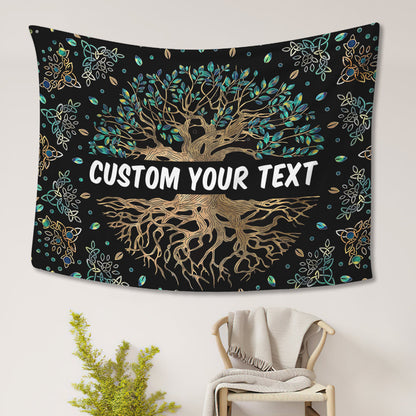 tree of life custom wall tapestry living room bedroom decor