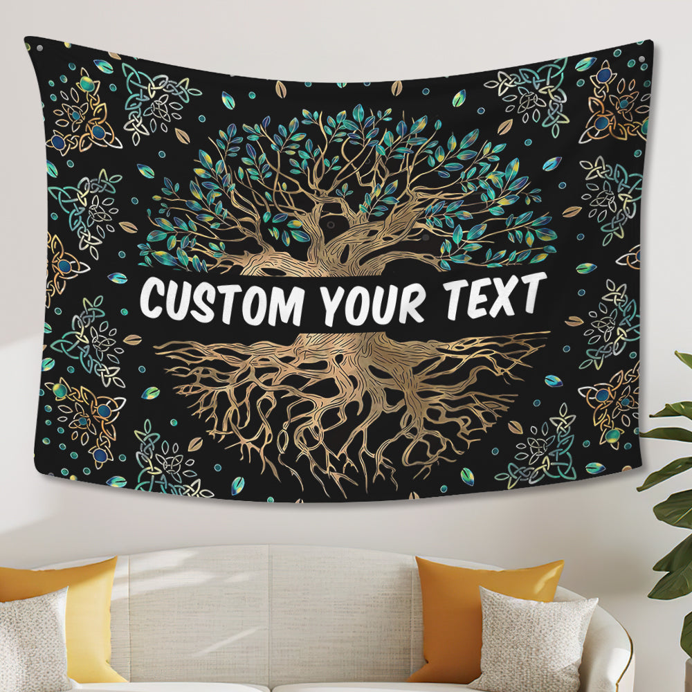 tree of life custom wall tapestry living room bedroom decor