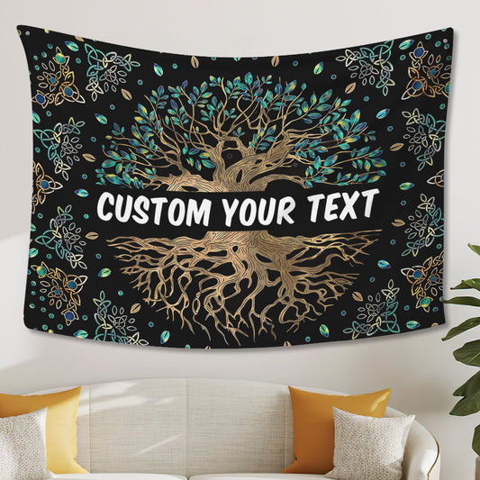 tree of life custom wall tapestry living room bedroom decor