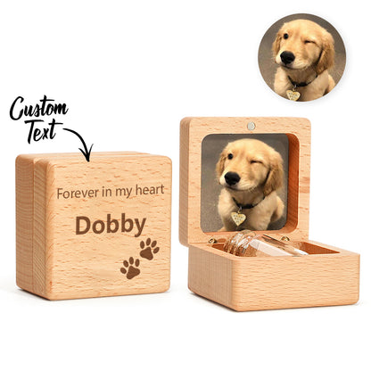 personalized pet fur wooden keepsake box memorial gift