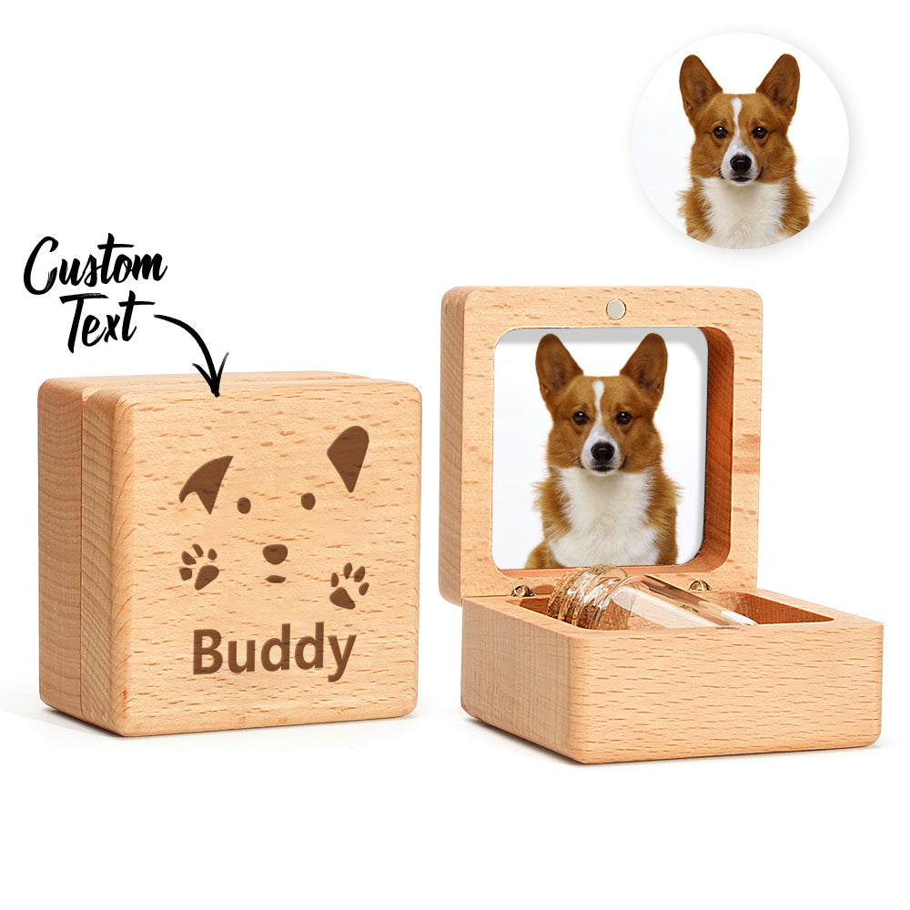 personalized pet fur wooden keepsake box memorial gift