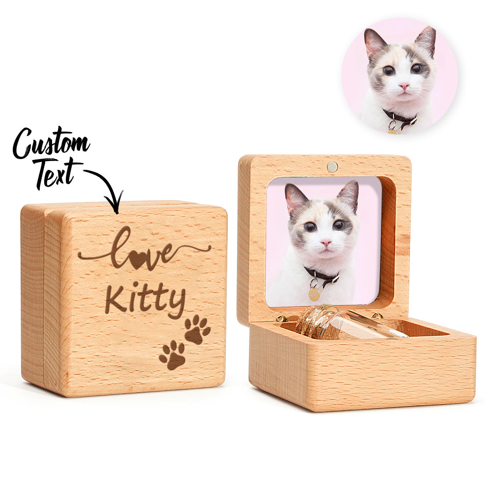 personalized pet fur wooden keepsake box memorial gift