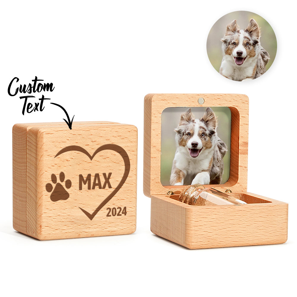 personalized pet fur wooden keepsake box memorial gift