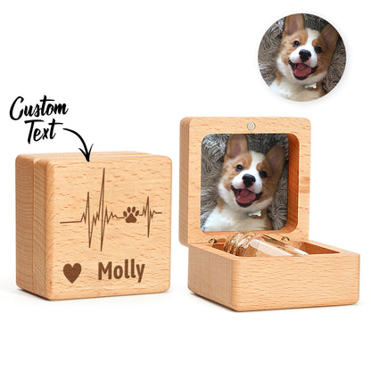 personalized pet fur wooden keepsake box memorial gift