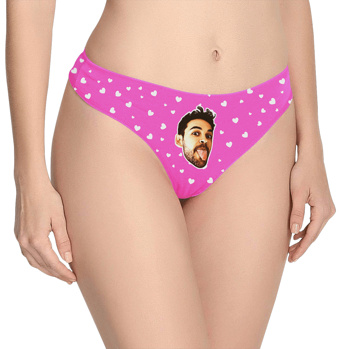 custom face thong pantie underwear sweet heart women