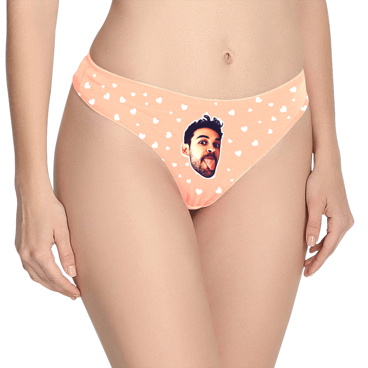 custom face thong pantie underwear sweet heart women