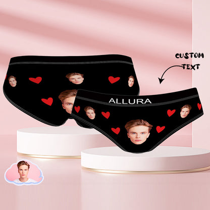 Custom photo face engraved underwear, unique personalized gifts.