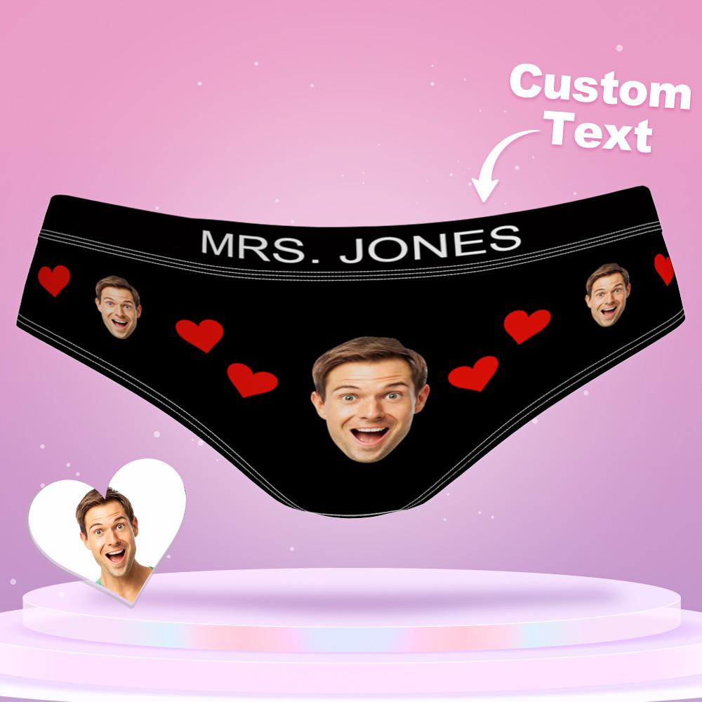 custom face underwear shorts text gift lovers