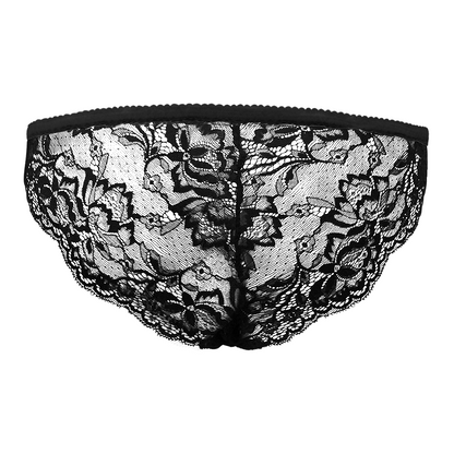 custom face zipper black lace panties sexy underwear