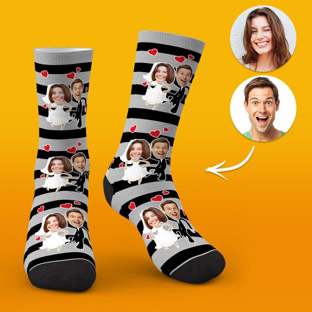 custom face socks wedding socks gift ideas couples