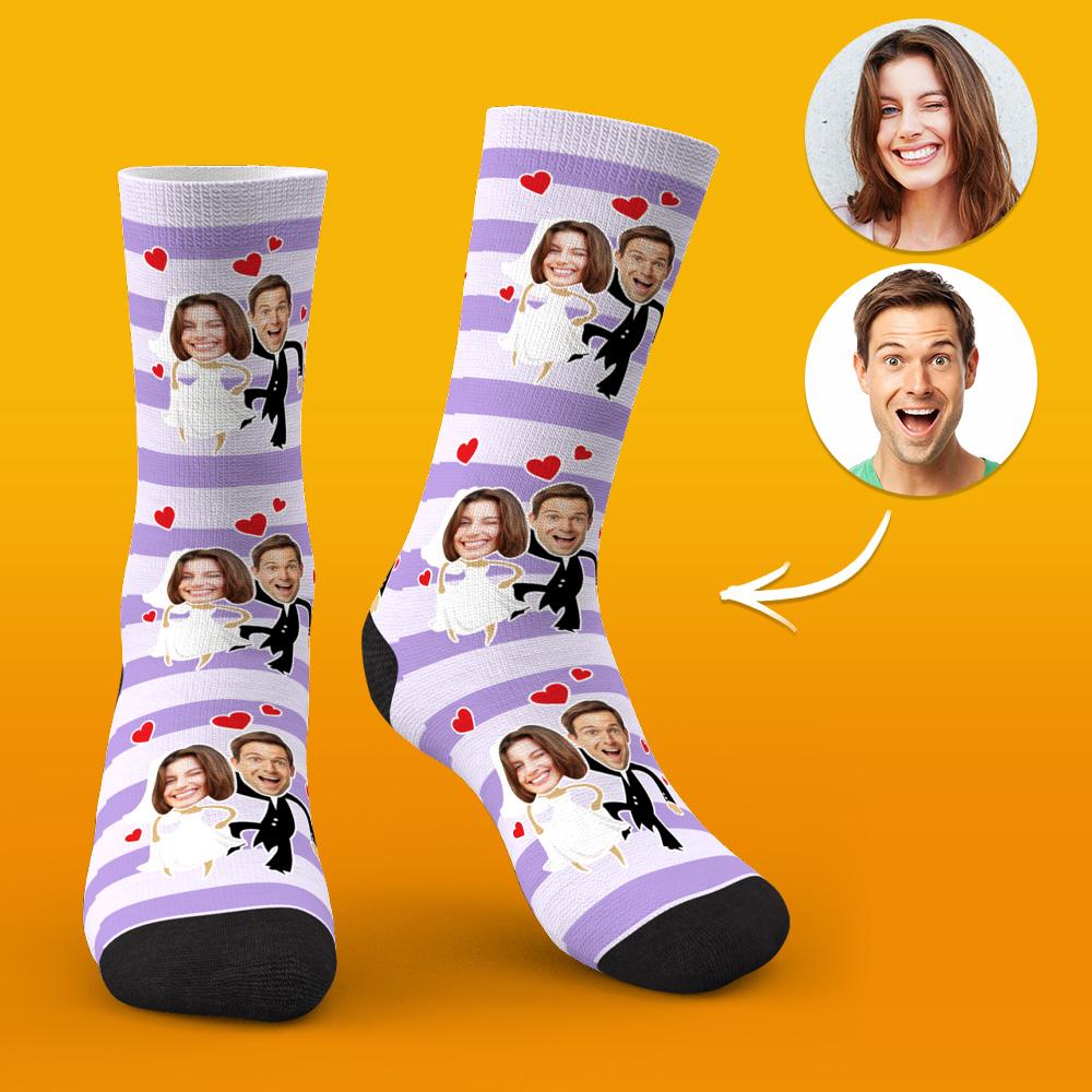 custom face socks wedding socks gift ideas couples