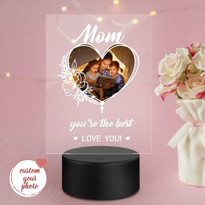 personalized photo night light desk lamp for mom