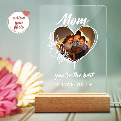 personalized photo night light desk lamp for mom