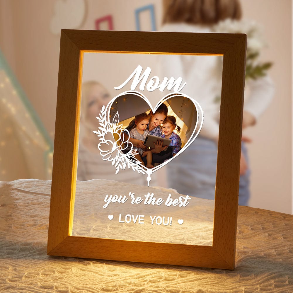 personalized photo night light desk lamp for mom