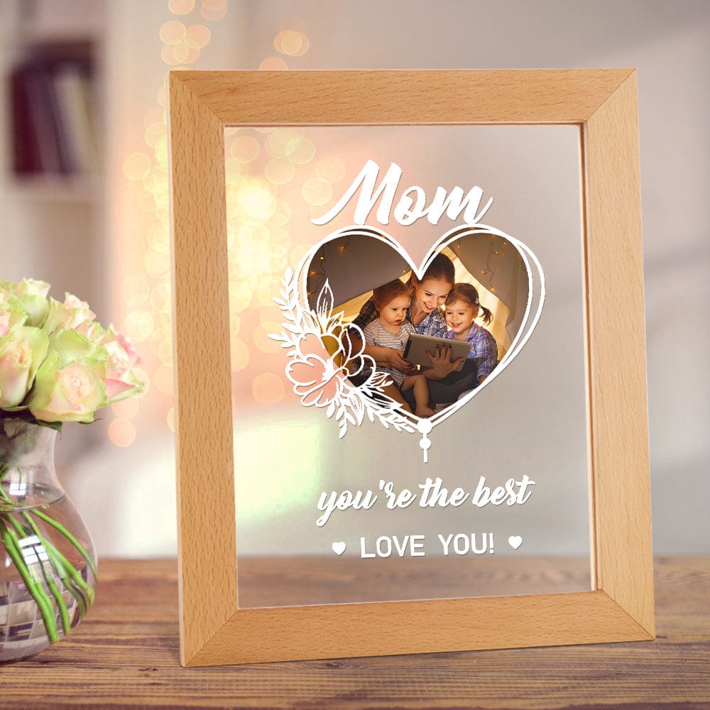 personalized photo night light desk lamp for mom