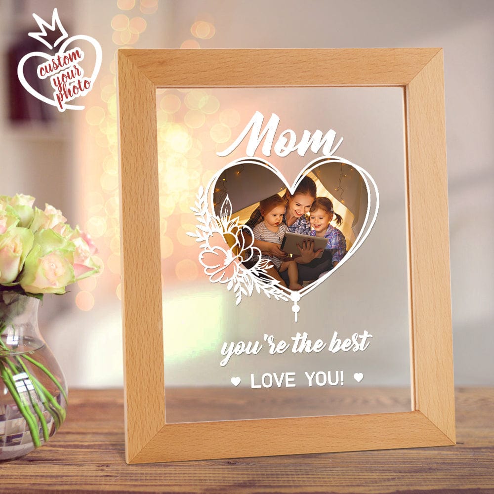 personalized photo night light desk lamp for mom