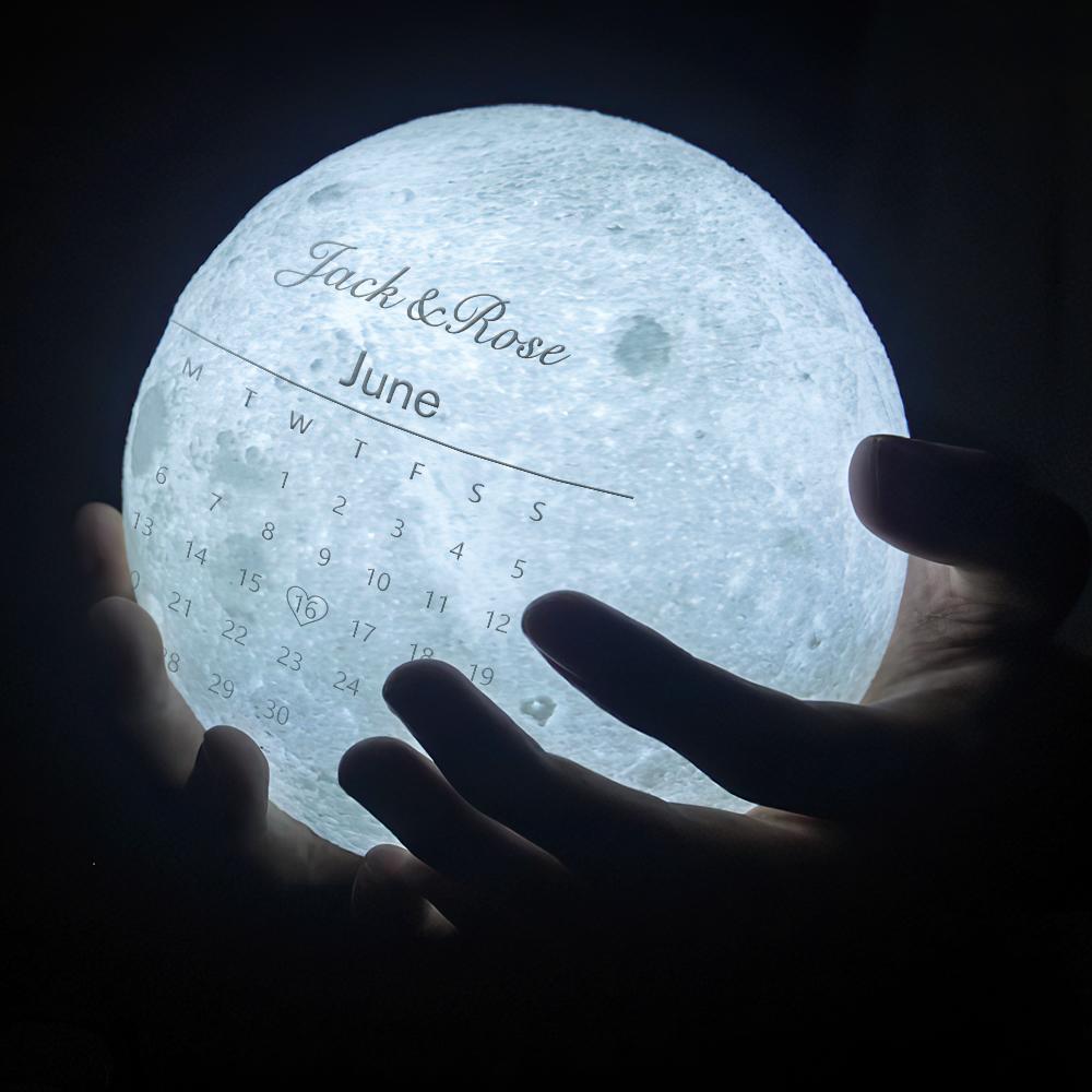 Custom 3D photo moon lamp engraving