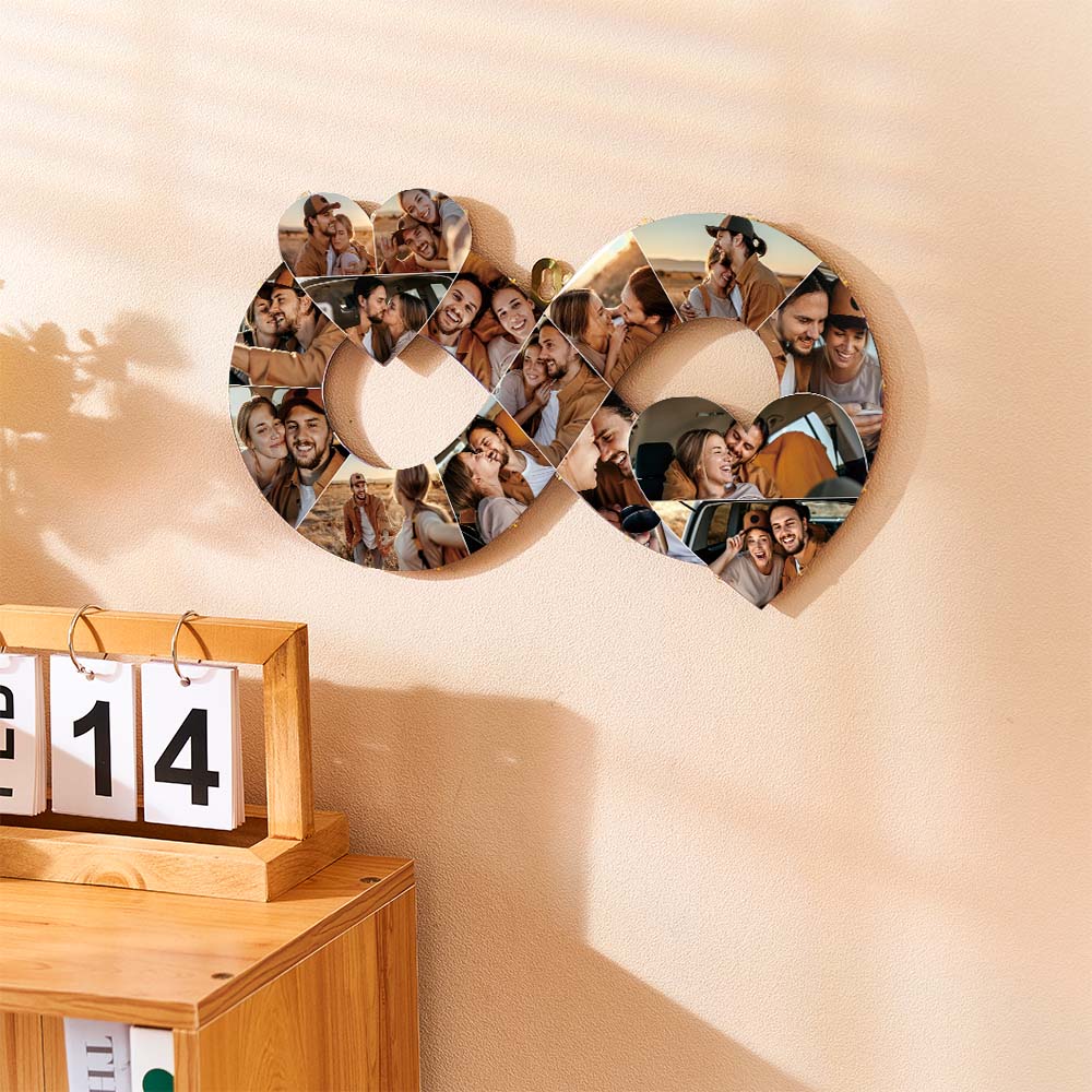 Custom photo infinity love acrylic lamp personalized photo frame