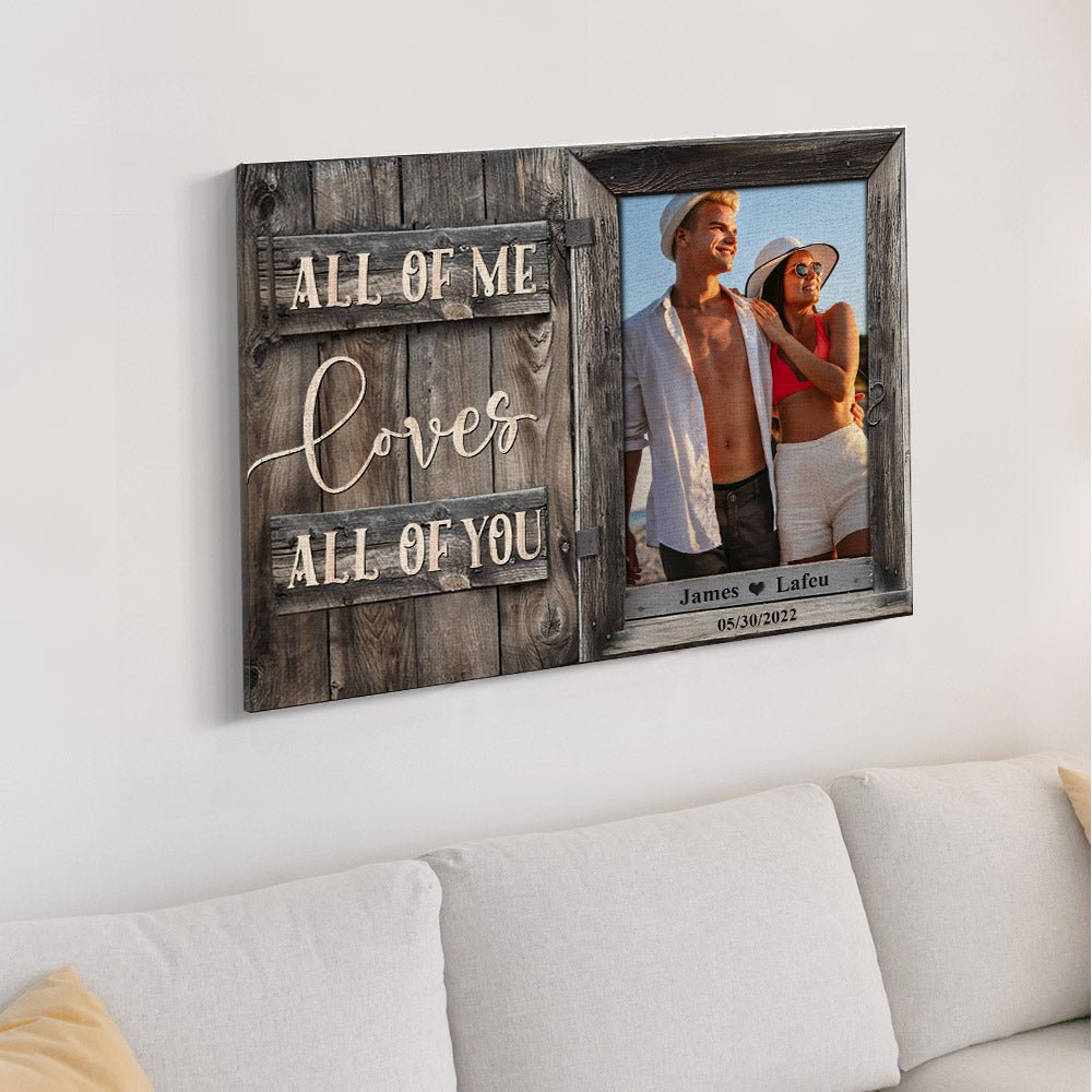 custom canvas wall art birthday gift for her