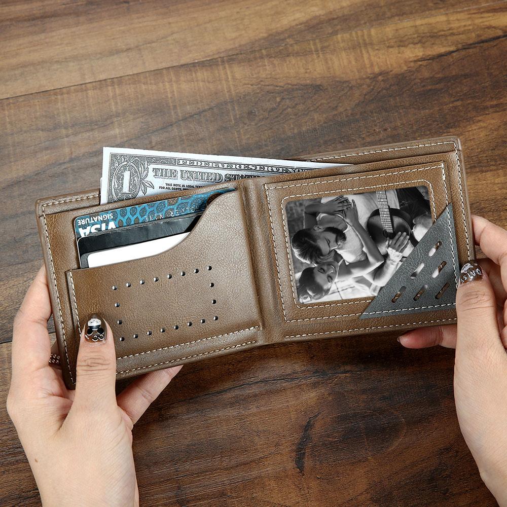 Couple Gifts Photo Wallet Card Metal Wallet Insert Card Gift for Him - LoveForge