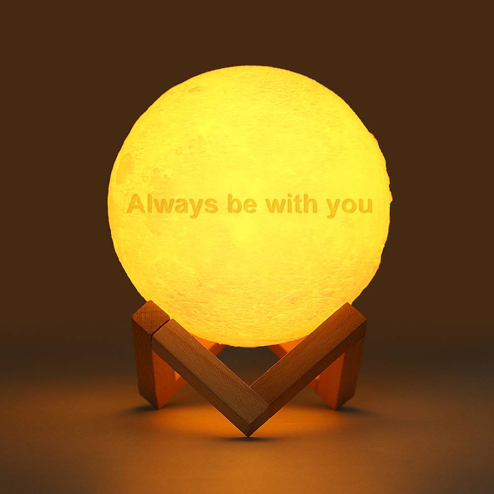 Custom 3D Printed Photo Lunar Light Moon Lamp - Perfect Christmas Gift for Family - LoveForge