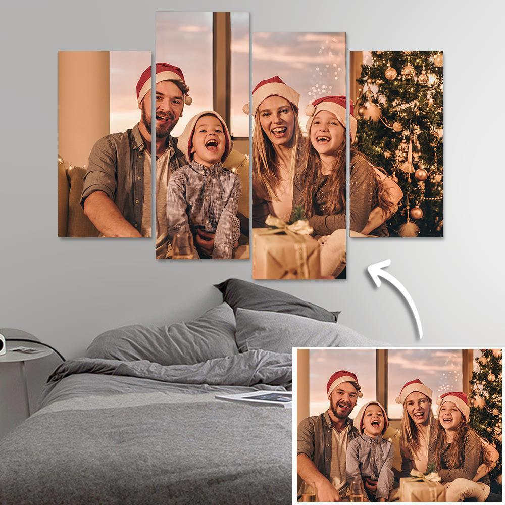 custom 4 pcs photo oil painting canvas art