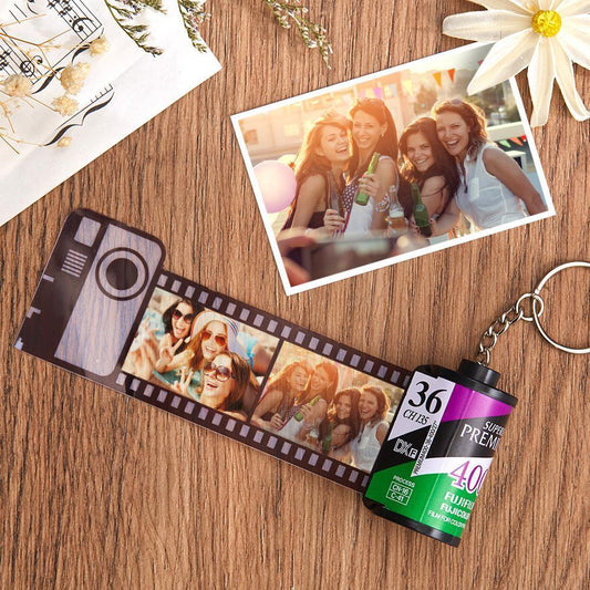 Custom Camera Roll Keychain Multiphoto Film Roll Keychain - LoveForge