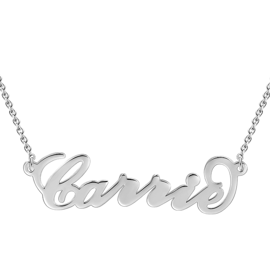 custom carrie style name necklace personalized jewelry gift