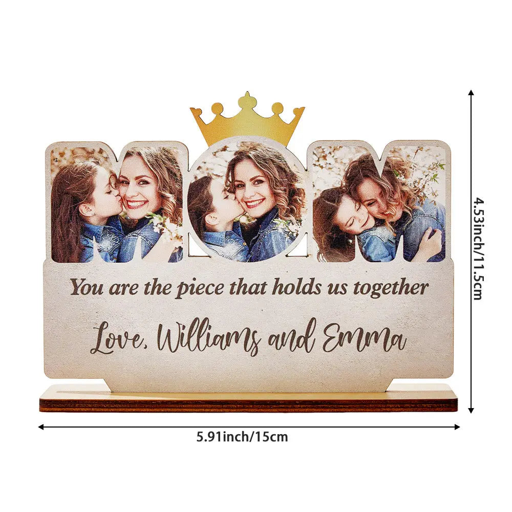 custom mom wooden plaque personalized photo sign