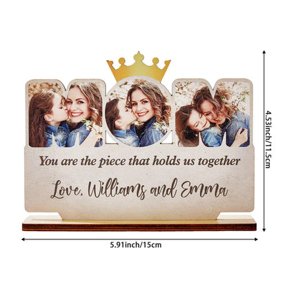 custom mom wooden plaque personalized photo sign